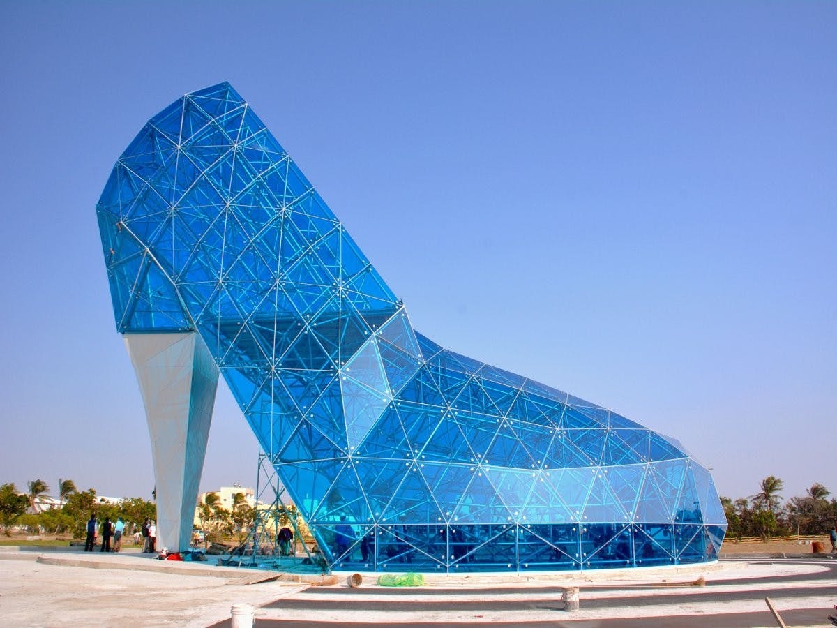 Giant Glass Slipper Building
